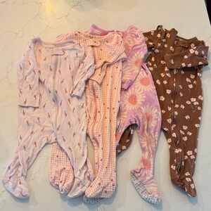 Carter’s Floral and Patterned Baby PJ’s - Bundle